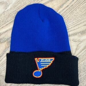Vintage 1980’s Saint Louis Blues Stocking Cap Hat Cap Beanie STL